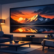 Hochkontrast Leinwand Wohnzimmer - lohnt es sich?