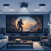 Wohnzimmerkino mit Deckenlautsprechern umsetzen